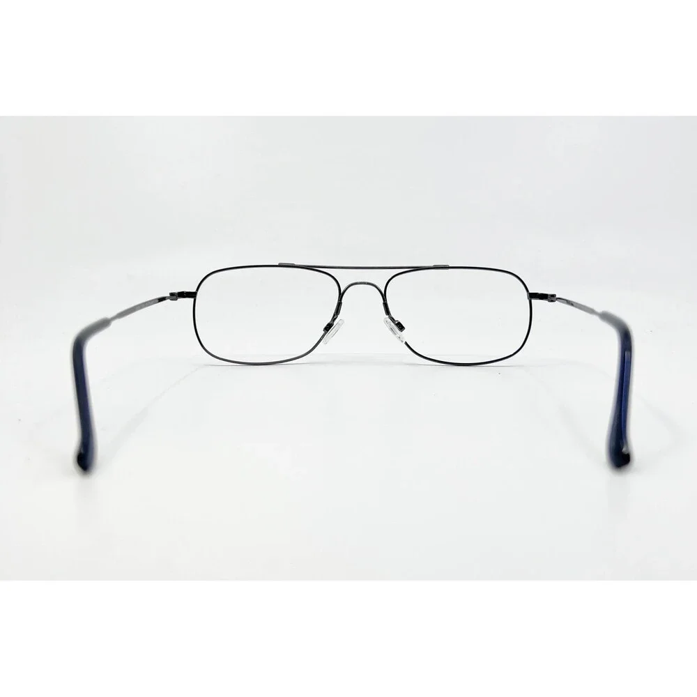 Unbranded Eyeglasses Mens Dk Pewter Aviator Full Rim 2539A 57-18-145
